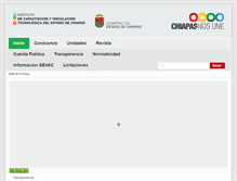 Tablet Screenshot of icatech.gob.mx